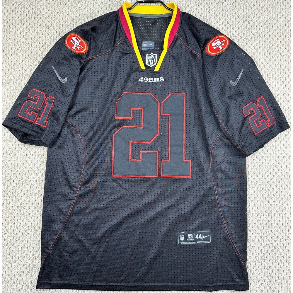 Nike San Francisco 49ers Jersey Mens 44 Black Frank Gore 21 On Field NFL Players